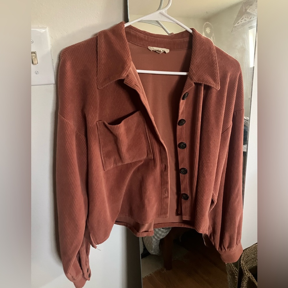Madewell Women's Terracotta Corduroy Blazer